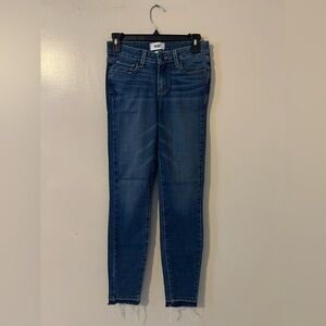 PAIGE Women's Dark Blue Skinny Jeans